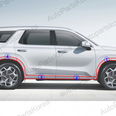 87711S8201, 87712S8201 -Внешние молдинги дверей и арок Calligraphy Hyundai Palisade (LX2)Внешние молдинги дверей и арок Calligraphy Hyundai Palisade (LX2)