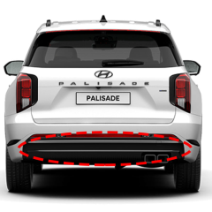 86671S8TA0TRC, 86617S8TA0TRC — Накладка заднего бампера Black Edition Hyundai Palisade (LX2 PE)