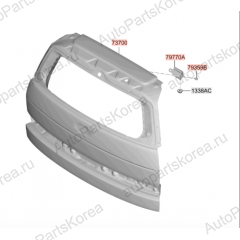 72800P6000 — Крышка багажника Hyundai Santa Fe 5 (MX5)