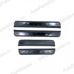 85873P62004NB — Накладки на внутренние пороги Black Hyundai Santa Fe 5 (MX5)