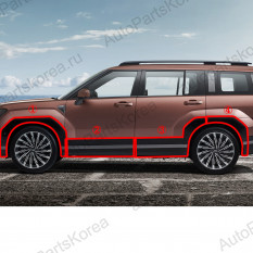 87711P6110TM5 -Накладки на двери, крылья Calligraphy Hyundai Santa Fe 5 (MX5)Накладки на двери, крылья Calligraphy Hyundai Santa Fe 5 (MX5)