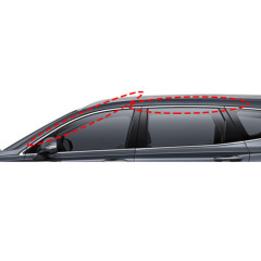 83850L1000, 83860L1000 — Молдинги окон верхние Hyundai Sonata (DN8) 