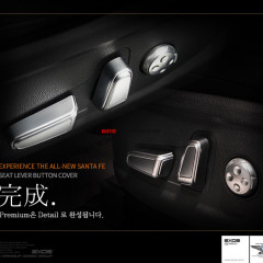 131862 — Накладки на кнопки управления электроприводом сидений Hyundai Santa Fe 4 (TM)